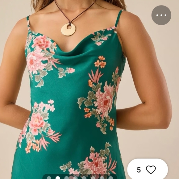 Altar'd State Green Floral Maxi Dress - Picture 3 of 12